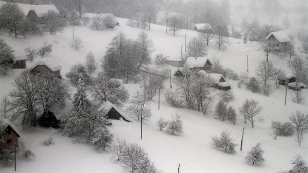 Nkter vesnice v Bosn a Hercegovin snh kompletn odzl od svta (8. nora 2012)