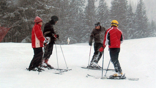 Skupina ech na Hahnekammu