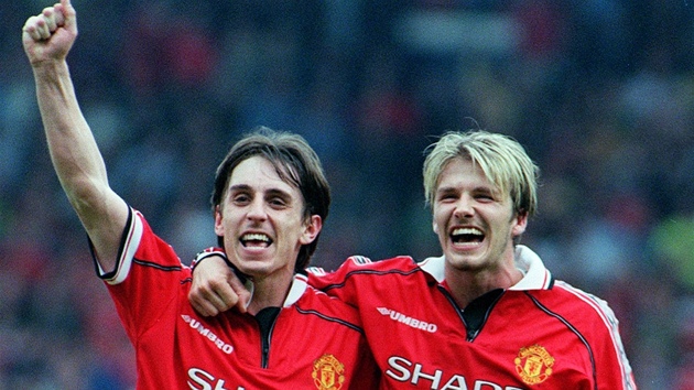 David Beckham a Gary Neville