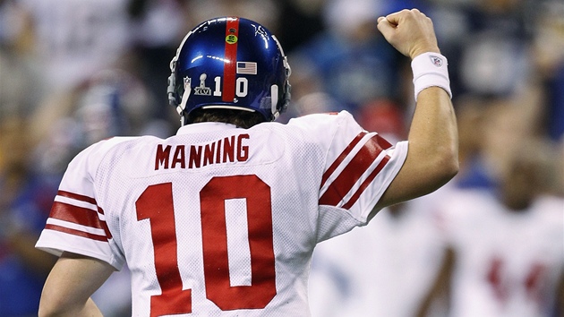MVP. Eli Manning byl vyhláen nejuitenjím hráem Super Bowlu u v roce 2008