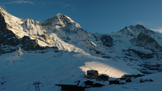 Lyaská oblast Jungfrau s více ne dvma stovkami kilometr sjezdovek je