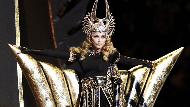 Madonna vystoupila na Super Bowlu (5. nora 2012).