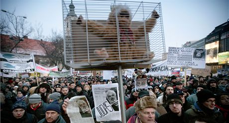 Protesty proti korupci v Bratislav (10. února 2012)