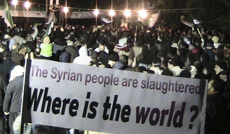 Syrské protesty dostávají dalí ránu v podob omezení svobody slova pes SMS. Ilustraní foto