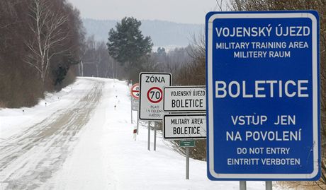 Vojenský prostor Boletice.