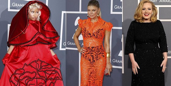 Nicki Minaj, Fergie, Adele na pedávání cen Grammy