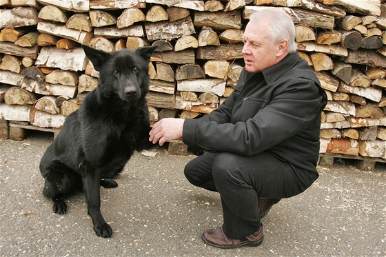 Viktor Wotzy se svou fenkou Ritou.