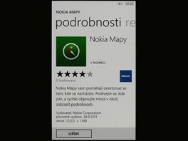 Nokia Lumia 800 uivatelsk prosted