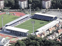 Stadion, kter Uhersk Hradit pronajm za symbolickou stku fotbalovmu
