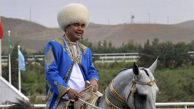 Turkmensk prezident Gurbanguli Berdymuhamedov na archivnm snmku