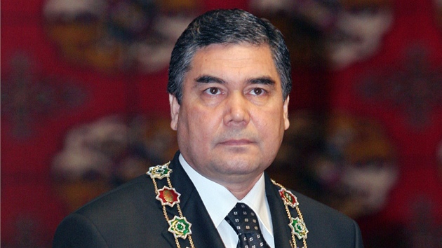 Turkmensk prezident Gurbanguli Berdymuhamedov na archivnm snmku