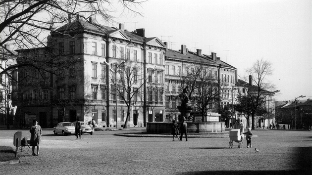 Soubor historickch dom Krecl na Masarykov nmst v Jihlav.