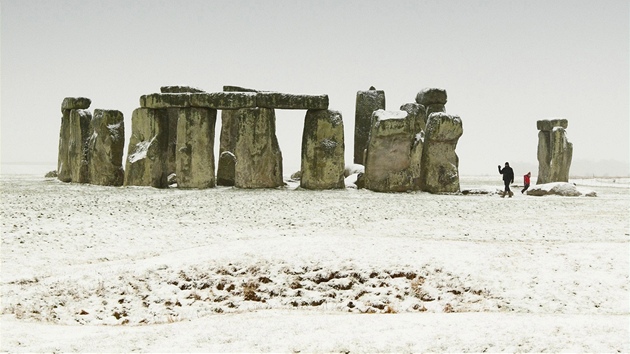 Zasnen Stonehenge v Anglii (11. nora 2012)