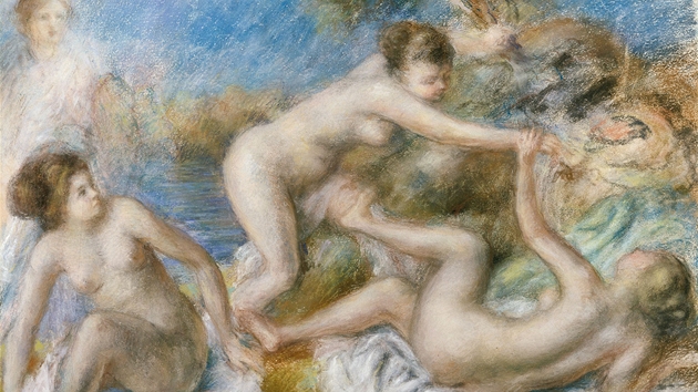 Pierre-Auguste Renoir: Nahé pi koupání a he s krabem (ca. 1897-1900, sbírka