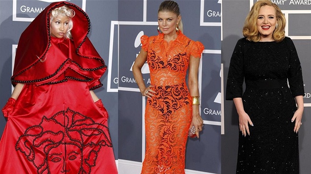 Nicki Minaj, Fergie, Adele na pedávání cen Grammy