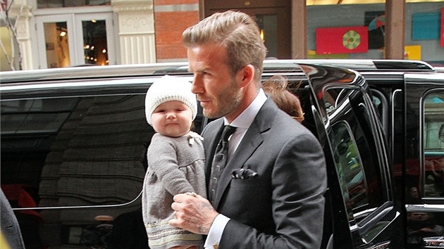 David Beckham a jeho dcera Harper Seven
