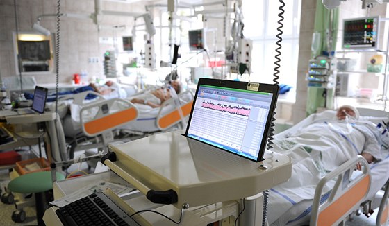 JIP anesteziologicko-resuscitaní kliniky vinohradské nemocnice.