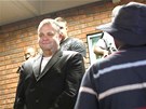 Radovan Krej odchz od soudu v jihoafrick Pretorii. (16. nora 2012)