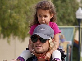 Gabriel Aubry s dcerou Nahlou. S její matkou, herekou Halle Berry u neije,