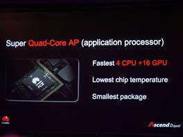 V novém Huawei Ascend D quad slaví premiéru i zcela nový tyjádrový ipset,...