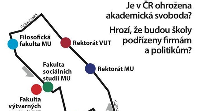 Protestn pochod proti reform vysokch kol v brn. Sraz astnk je v 16:00 na Malinovskm nmst, zakonen na Nmst Svobody. (28. nor 2012)
