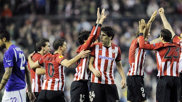 DOBRÁ PRÁCE. Athletic Bilbao jde v play-off Evropské ligy dál a jeho fotbalisté