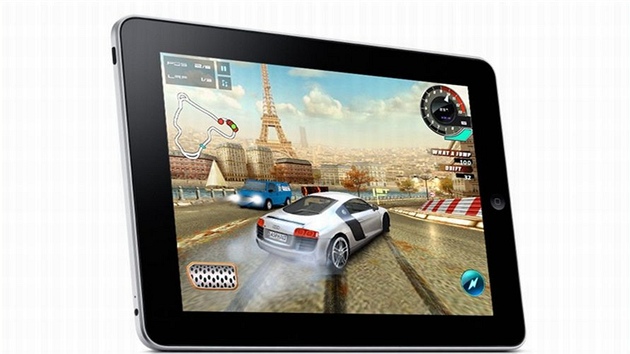 iPad jako herní stroj - závodní hra Asphalt