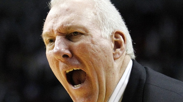 BOUŘLIVÁK. Gregg Popovich, trenér San Antonia, je v zámoří vyhlášený svou BOUŘLIVÁK. Gregg Popovich, trenér San Antonia, je v zámoří vyhlášený svou