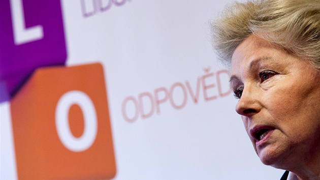 Europoslankyně Zuzana Roithová (KDU-ČSL) při tiskové konferenci ke kandidatuře Europoslankyně Zuzana Roithová (KDU-ČSL) při tiskové konferenci ke kandidatuře