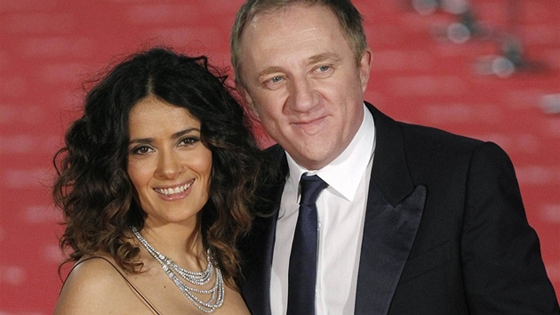 Salma Hayeková a její manel Francois-Henri Pinault 