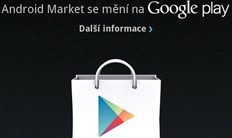 Nov jmno pro aplikan obchod Google. Msto Android marketu se jmenuje Google