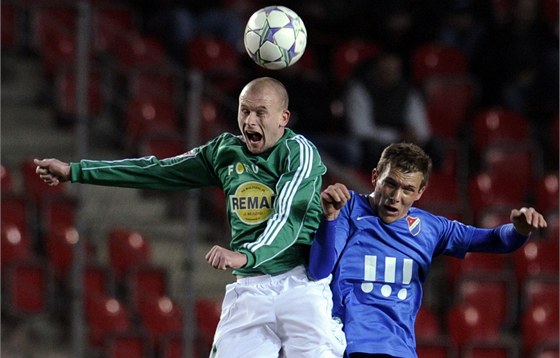 Luká Hartig (vlevo) v dresu Bohemians 1905