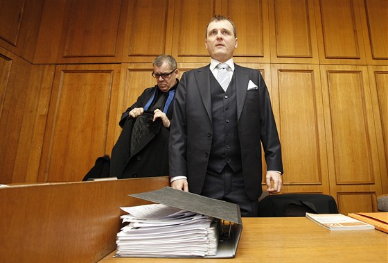 Vít Bárta pi jednání Obvodního soudu pro Prahu 5. (5. bezna 2012)