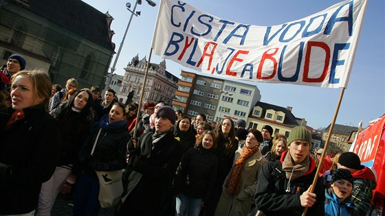 Protest proti tb bidlicového plynu na Náchodsku a Trutnovsku. (Náchod, 6.