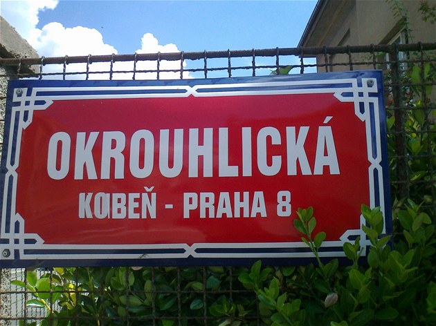 Okrouhlická ulice v "Kobni"