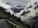 Cesta z bezcelní zóny Samnaun ve  výcarsku 
