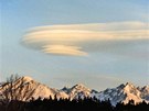 Altocumulus Lenticularis nad slovenským Popradem