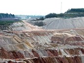 Kaolinový lom v Kaznějově na severním Plzeňsku. Kaolinový lom v Kaznějově na severním Plzeňsku.