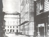 Nvrh prosklen budovy z roku 1943 pro ASO, kter mla nahradit star Anderv