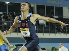 START. Americký sedmiboja Ashton Eaton zahájil svoji sout na halovém