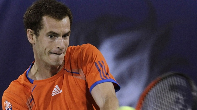 Andy Murray ve finále turnaje v Dubaji.