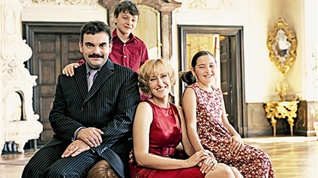 Petra Sternbergová s rodinou