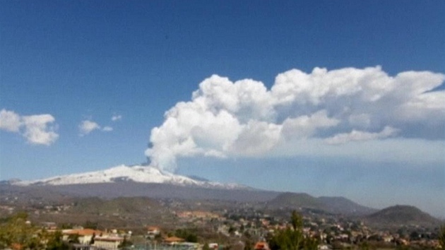 Kdy se Etna probud k ivotu a chrl popel.