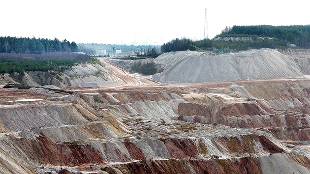 Kaolinový lom v Kaznějově na severním Plzeňsku. Kaolinový lom v Kaznějově na severním Plzeňsku.