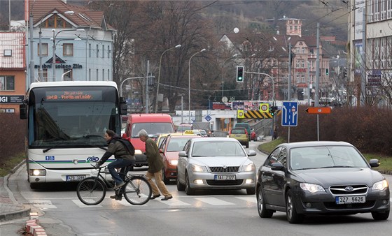 Dnes ji neexistující pechod v Dlouhé ulici v centru Zlína.