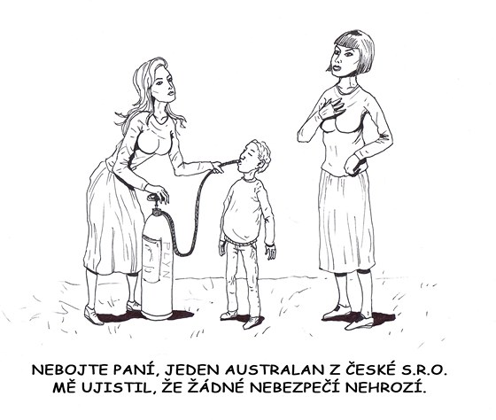 Proti tb zaaly vznikat i vtipy. (Ilustraní snímek)