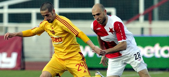 Momentka ze souboje Slavia vs. Dukla