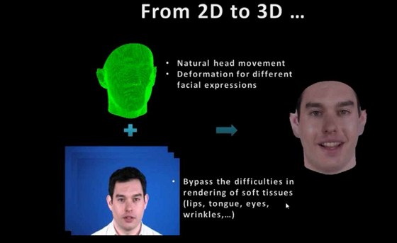 Osobní virtuální pekladatel od Microsoftu zvládne vedle pekladu i simulovat hlavu a mimiku mluvího.