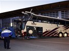 Autobus havaroval na jihozápad výcarska (14. bezna 2012)