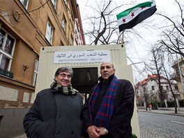 V Praze Bubeni funguje na dohled oficiální syrské ambasády ve stavební buce